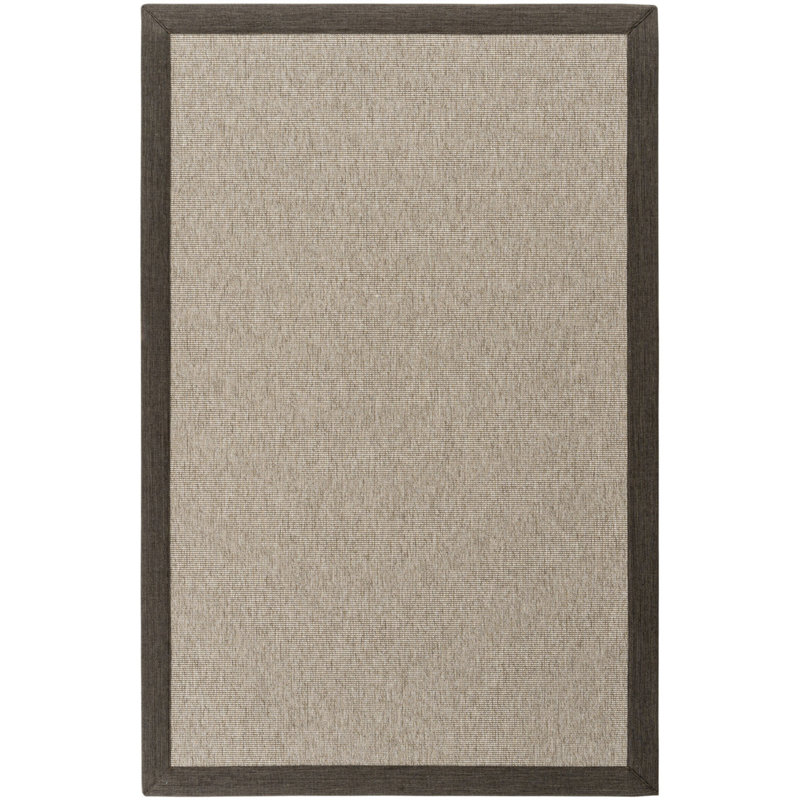 Tapis en sisal à bordure Klem Linere Monterey, Rectangle 3 pi 4 po x 5 pi