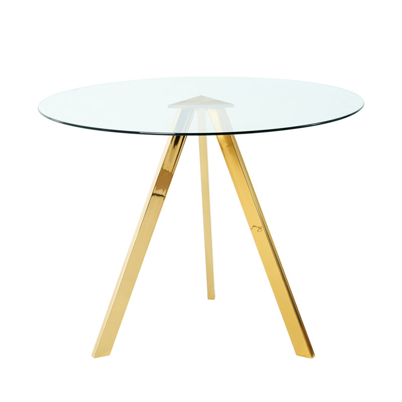 Table de salle à manger Modern Kitchen, Argent argent, 29.5"H x 39.2"L x 22.8"W