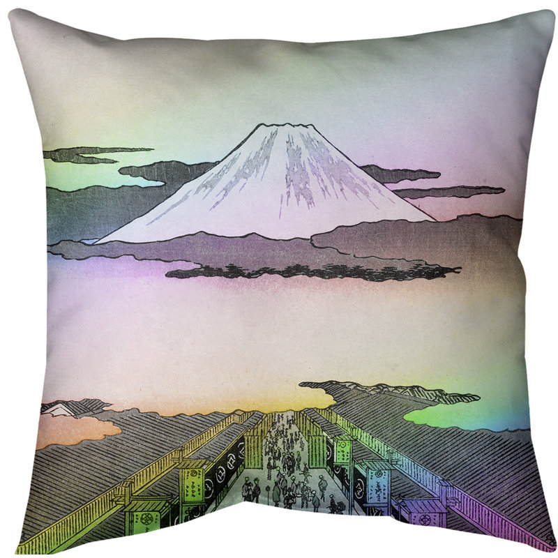 Coussin euro suruga-cho, Arc-en-ciel, Duvet synthétique, Polyester filé