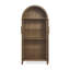 Une armoire de rangement arquée haute avec une lampe-892020589