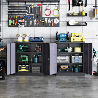 Steel Single Storage Cabinet ( 35.43'' H x 31.5'' W x 15.75'' D)