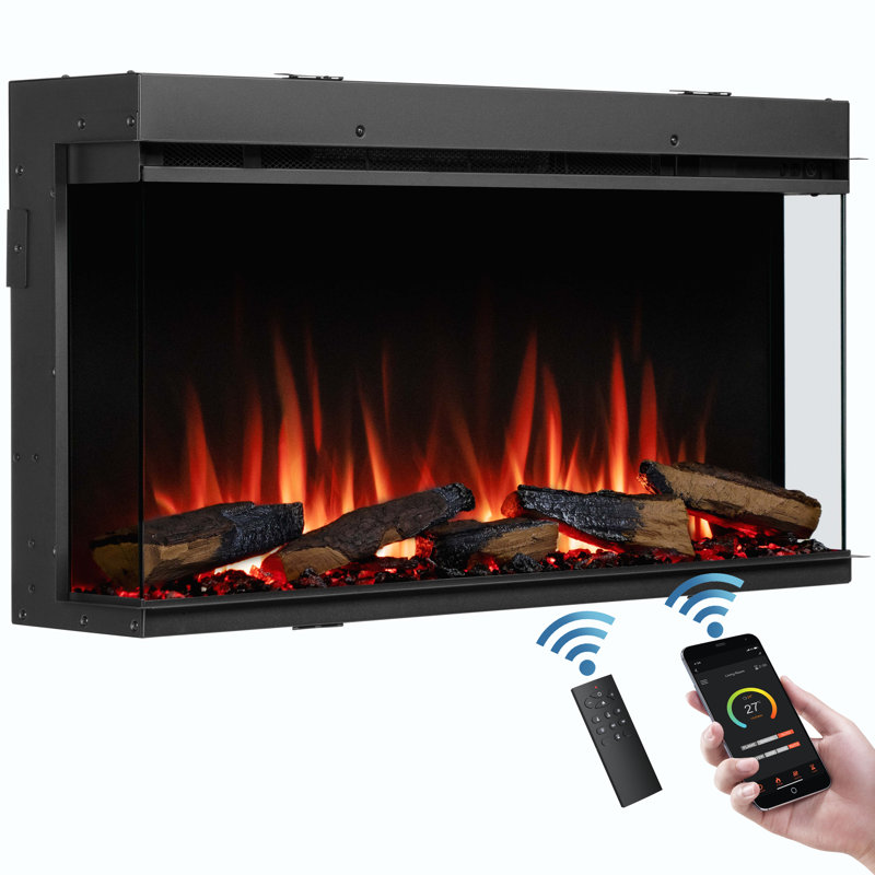KNIGHTON FLAMME Electric Inset Fire, 49.5 cm H x 90 cm W x 21 cm D