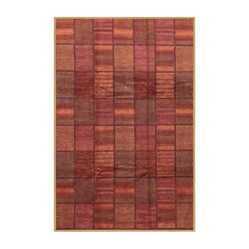 Tapis abstrait moderne 3670, Rectangle 2 pi x 4 pi