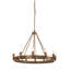 Dunstable 12 - Light Waggon Wheel Chandelier