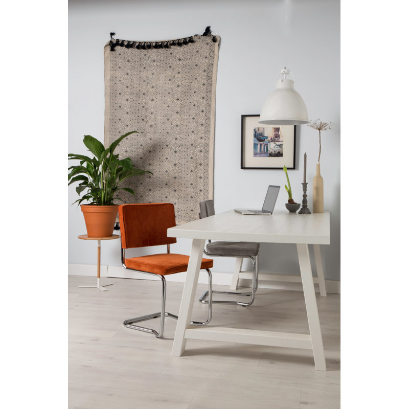Ridge Kink Upholstered Dining Chair, Black, Black