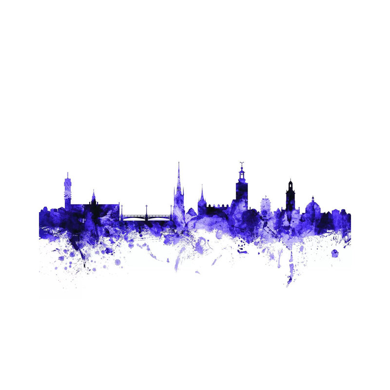 Stockholm, Sweden Skyline by Michael Tompsett - Wrapped Canvas Gallery-Wrapped Canvas Giclée, 20.32 cm H x 30.48 cm W