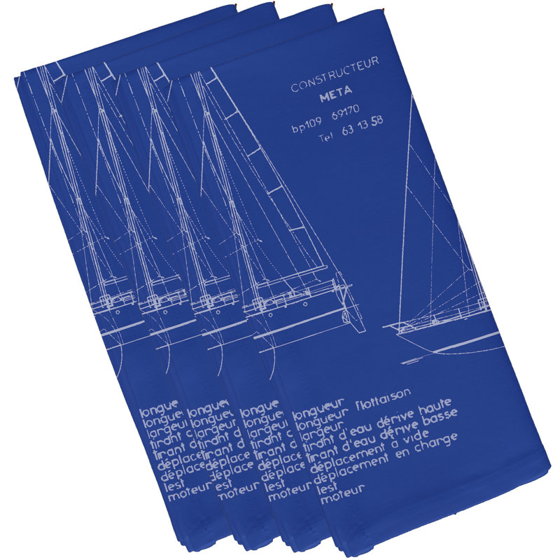 Serviette 19 "Aksel Sail Plan Trio