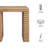 Canto Square 24" Stacked Design End Table