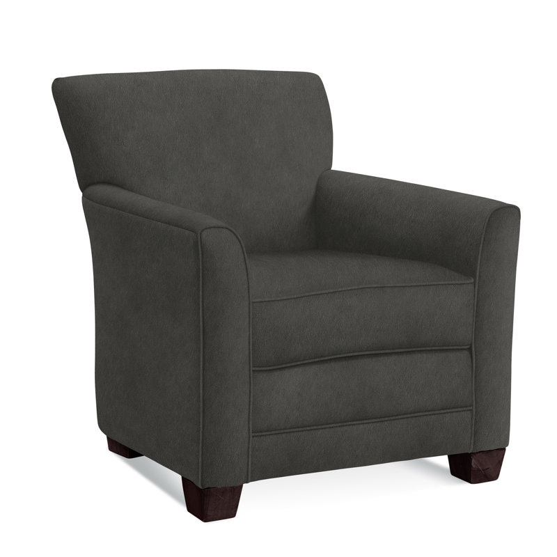 Buckley Armchair, Java Finish, Snow Crypton Performance; 0884-91