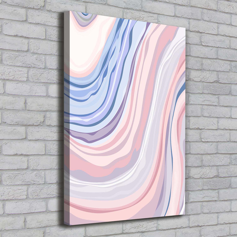 Waves Abstraction - Wrapped Canvas Print