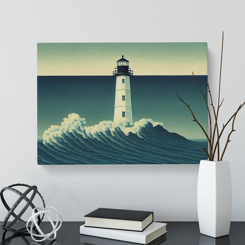 Popular Lighthouse - Wrapped Canvas, 35cm H x 50cm W x 3cm D