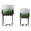 Pot à fleurs d'extérieur moderne avec supports en métal pour décoration intérieure - Pots de fleurs d'intérieur modernes pour le salon ou le patio - Vert-803981208