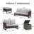 Ingvald 5 Person All-Weather Wicker Outdoor Patio Sofa Set With Cushions And Ottoman-591992914