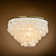 Aslak Tiered Antique Bronze Capiz Flush Mount Ceiling Light with Shell Accents