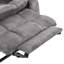 Fauteuil inclinable surdimensionné avec repose-tête rembourré et relevable avec fonctions de massage et de chaleur-499442955