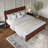  Jeinny Solid Wood Platform Bed with Matching Footboard-93820000-93820004