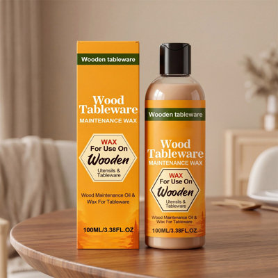 100ml Wood Seasoning Beeswax Natural Beeswax Furniture Polish  Wood Cleaner Multi-Purpose Wood Conditioner For Furniture Floors Cutting Boards Restores Shine