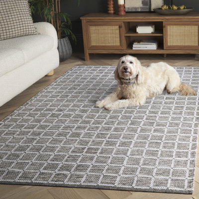 Tapis vert / ivoire Navera 977