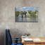 «Maisons près de la berge de la rivière Zaan» par Claude Monet, estampe numérique sur toile-87903278