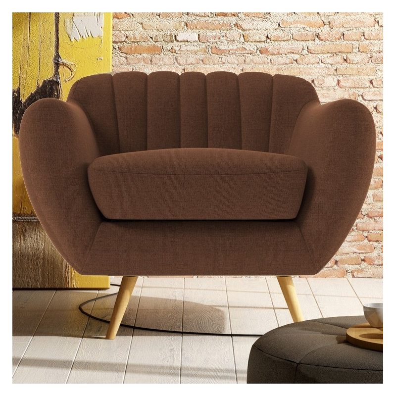 Katharine Upholstered Armchair, Ibiza Brown