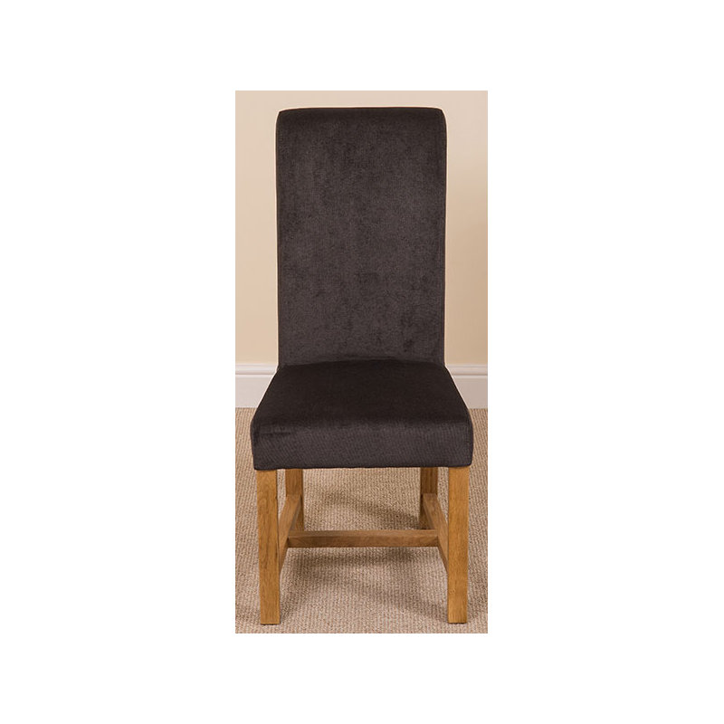 Jasia 51cm H Polyester Upholstered Side Chair, Black