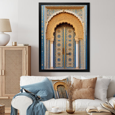 Morroco Palace Golden Doors IV - Countryside, art mural encadré