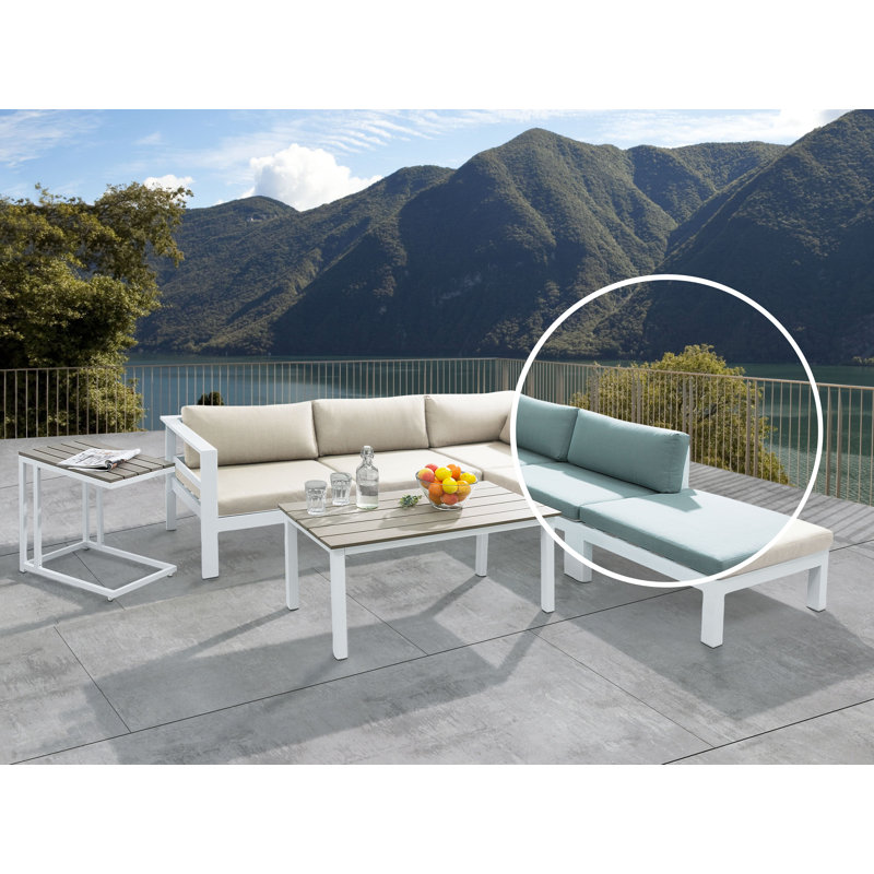 Angeles Outdoor 5 Seater Sofa Set, Beige/Green
