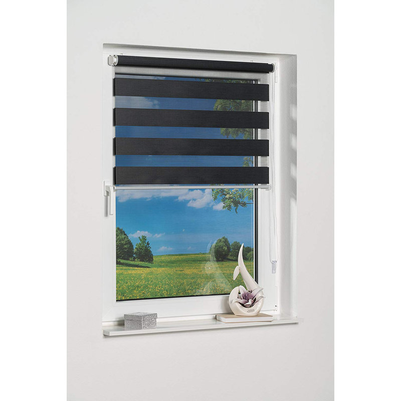 Semi Sheer, 110 W x 150 L cm, Anthracite