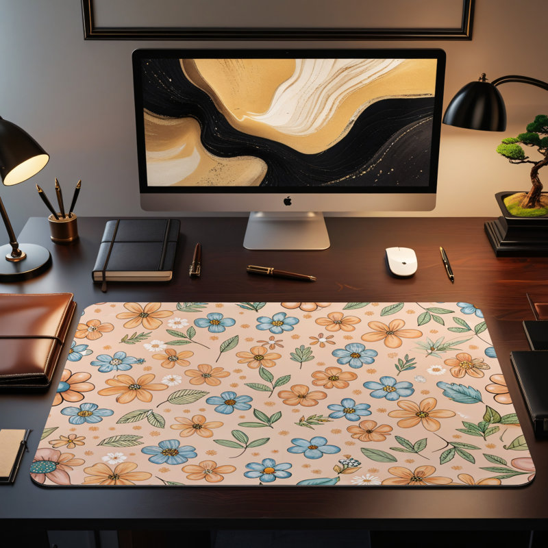 Polyester Desk Pad, 14.4x12.1