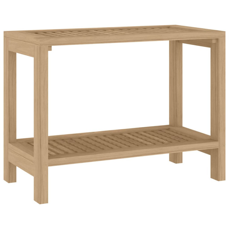 Rebrilliant Naajim Solid Wood Freestanding Bathroom Side Table | Wayfair