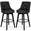 Tabouret de bar et de comptoir pivotant avec cadre en bois massif Malakeh-1407947708-1393578897-1364220387
