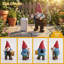Gnome solaire avec enseigne lumineuse «My Territory», statue extérieure du doigt du milieu, cadeau bâillon pour l'anniversaire de Noël de la fête des Pères pour le mari
