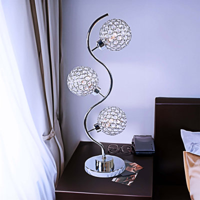 Lampe de table élégante en cristal