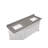 Madrid 73 Composite Material 2 Double Bathroom Vanity Top Yes Sink