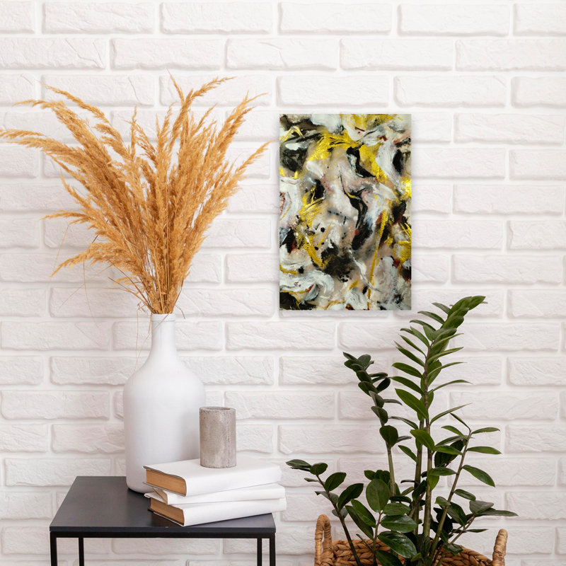 Art contemporain contemporain abstrait, H 18 po x l 12 po