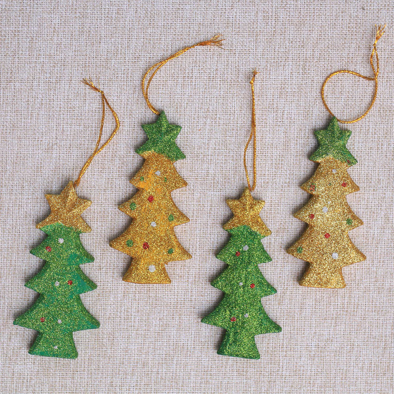 5.5'' Wood Holiday Shaped Ornament