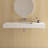  47'' Wall Mounted Solid Surface Sink Bathroom Vessel Sink