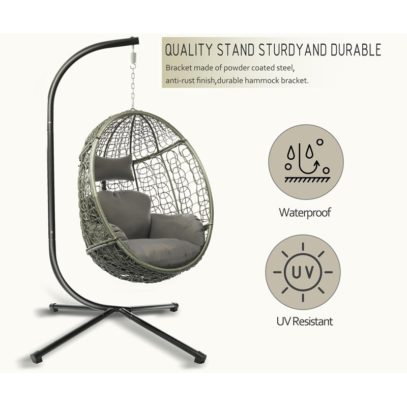 Alcott Porch Swing, Gray, Gray
