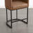 Upholstered Counter Stool with Metal Frame-1555211743