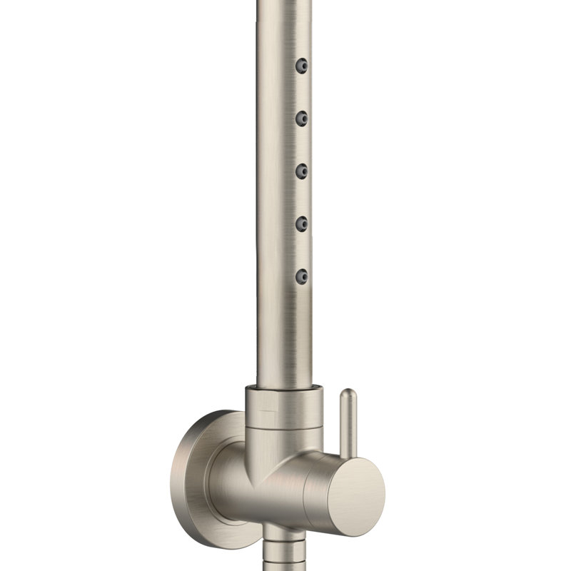 Pomme de douche Atlantis, 2,5 gallons par minute, Nickel brossé