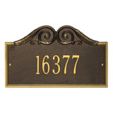 Versailles 1-Line Wall Address Plaque