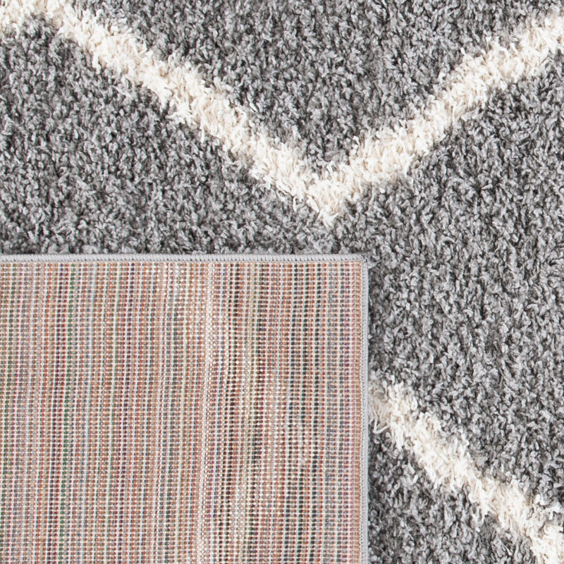Venus Shag 500 Performance Geometric Rug, Round 6'7"