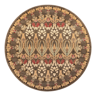 Tapis brun Ikat Moore