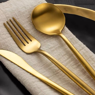 Ivy Bronx Chazmine Stainless Steel Flatware Set - Service for 4