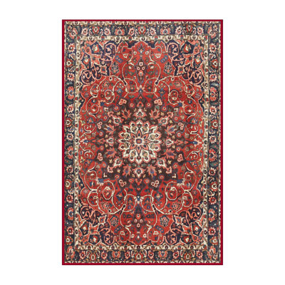Tapis traditionnel rouge / noir