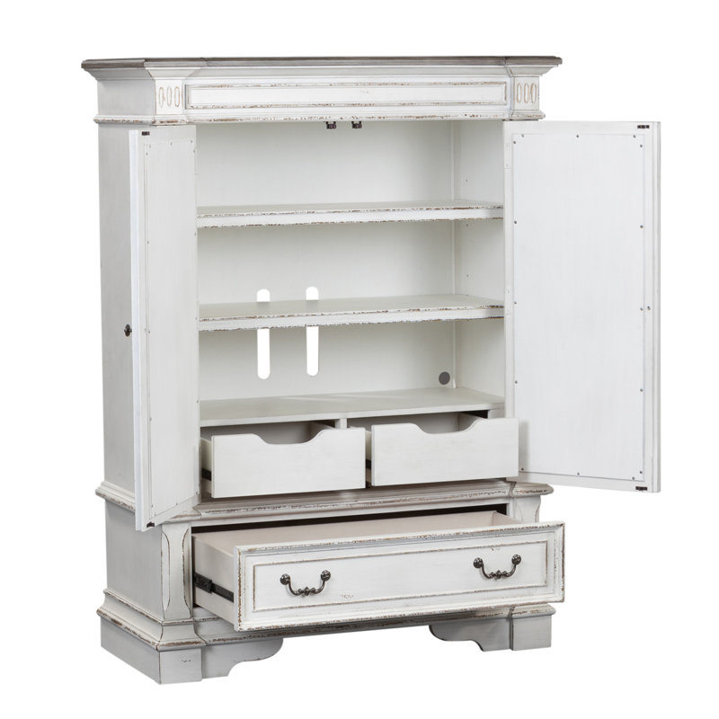 Commode à porte miroir avec 3 tiroirs Exmouth