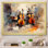 «Brown Brooding», Bourgogne, violoncelle, musique IV - musique, art mural