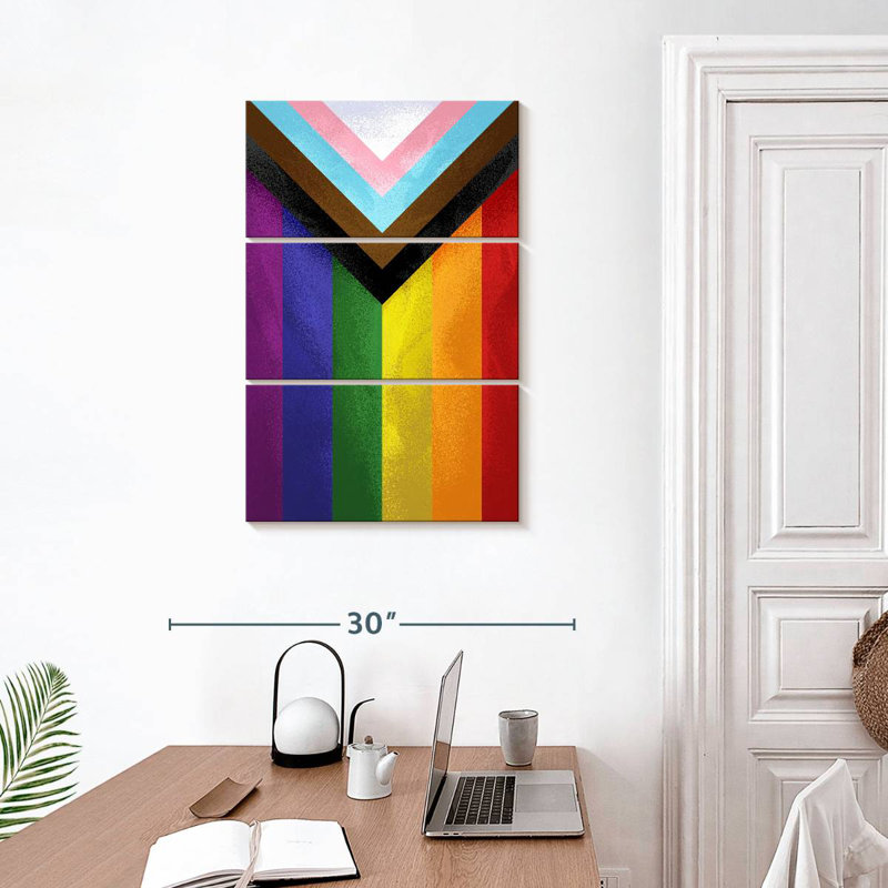 Khareem Modern Pride Flag, 32" H x 20" W