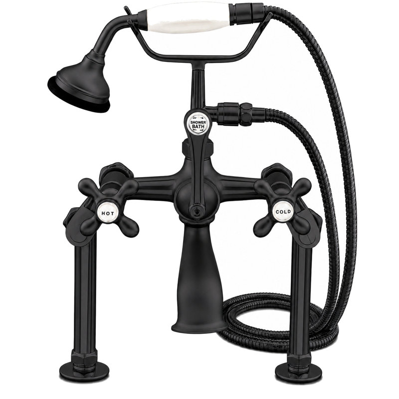 Deck Mount Telephone Faucet Variable, Unlacquered Oil Rubbed Bronze