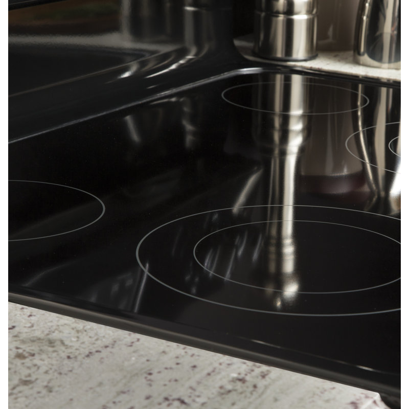 30" 5.3 Cu. Ft. Freestanding Electric Range with Convection Oven, Black